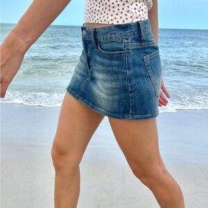 Brandy Melville- Malia Denim Mini Skirt